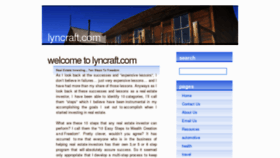 What Lyncraft.com website looked like in 2011 (13 years ago)