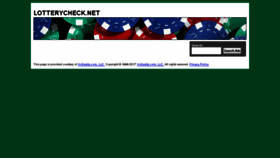 What Lotterycheck.net website looked like in 2017 (6 years ago)