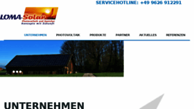 What Loma-solar.de website looked like in 2017 (6 years ago)