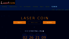 What Lasercoin.co website looked like in 2017 (6 years ago)