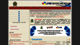 What Lpse.jatengprov.go.id website looked like in 2017 (6 years ago)