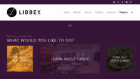 What Libbey.com website looked like in 2017 (6 years ago)
