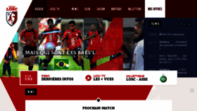 What Losc.fr website looked like in 2017 (6 years ago)