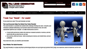 What Leadgenerator.com website looked like in 2017 (6 years ago)