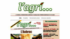 What Lagri.fr website looked like in 2017 (6 years ago)