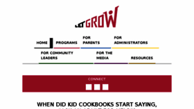 What Letgrow.org website looked like in 2017 (6 years ago)