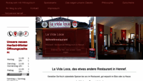 What La-vida-loca-restaurant.de website looked like in 2017 (6 years ago)