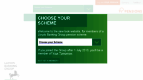 What Lloydsbankinggrouppensions.com website looked like in 2017 (6 years ago)