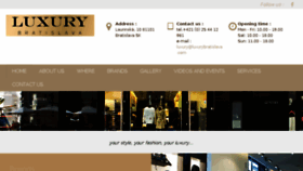 What Luxurybratislava.com website looked like in 2017 (6 years ago)