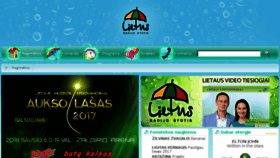 What Lietus.fm website looked like in 2017 (6 years ago)