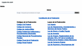 What Leyes-mx.com website looked like in 2017 (6 years ago)