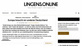 What Lingens.online website looked like in 2017 (6 years ago)