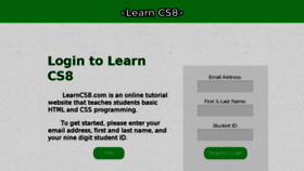 What Learncs8.com website looked like in 2017 (6 years ago)