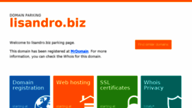 What Lisandro.biz website looked like in 2017 (6 years ago)