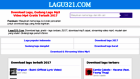 What Lagu321.com website looked like in 2017 (6 years ago)