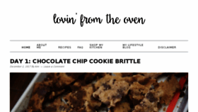 What Lovintheoven.com website looked like in 2017 (6 years ago)