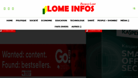 What Lomeinfos.com website looked like in 2017 (6 years ago)