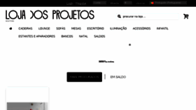 What Lojadosprojetos.com website looked like in 2017 (6 years ago)