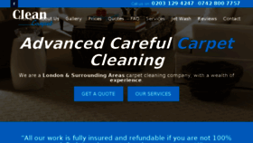 What Londoncleancarpet.co.uk website looked like in 2017 (6 years ago)
