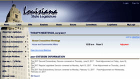 What Legis.la.gov website looked like in 2017 (6 years ago)
