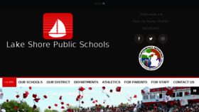 What Lakeshoreschools.org website looked like in 2017 (6 years ago)