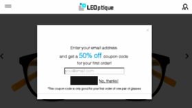 What Leoptique.com website looked like in 2017 (7 years ago)