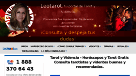 What Leotarot.com website looked like in 2017 (6 years ago)