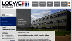 What Loewe-logistics.de website looked like in 2017 (6 years ago)