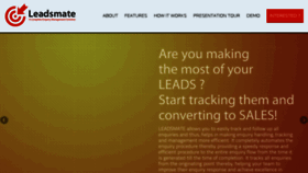 What Leadsmate.com website looked like in 2017 (6 years ago)
