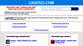 What Lagu321.net website looked like in 2017 (6 years ago)