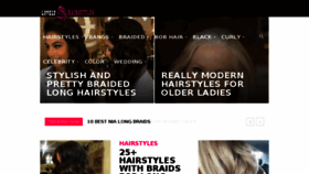 What Lovely-hairstyles.com website looked like in 2017 (6 years ago)