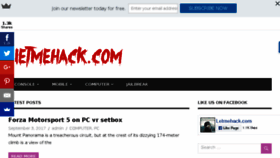 What Letmehack.com website looked like in 2017 (6 years ago)