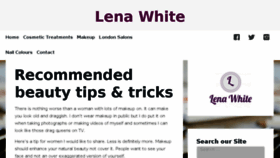 What Lenawhite.co.uk website looked like in 2017 (6 years ago)