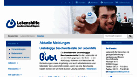 What Lebenshilfe-bayern.de website looked like in 2017 (6 years ago)