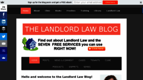 What Landlordlawblog.co.uk website looked like in 2017 (6 years ago)
