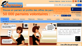 What Lesparrains.fr website looked like in 2017 (6 years ago)