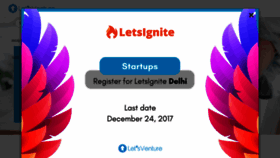 What Letsventure.in website looked like in 2017 (6 years ago)