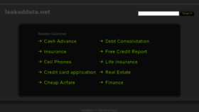 What Leakeddata.net website looked like in 2017 (8 years ago)