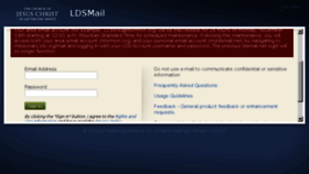 What Ldsmail.net website looked like in 2017 (6 years ago)