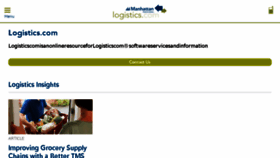 What Logistics.com website looked like in 2017 (6 years ago)