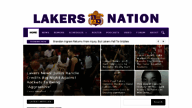 What Lakersnation.com website looked like in 2018 (6 years ago)