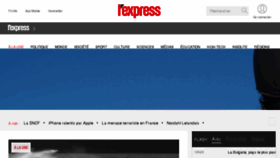 What Lexpress.fr website looked like in 2018 (6 years ago)