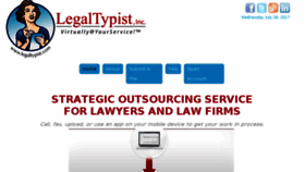 What Legaltypist.com website looked like in 2018 (6 years ago)