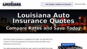 What Louisianacarinsurancepros.com website looked like in 2018 (6 years ago)