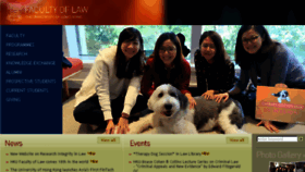 What Law.hku.hk website looked like in 2018 (6 years ago)