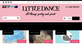 What Littledanceinvitations.com.au website looked like in 2018 (6 years ago)