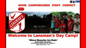 What Lansmansdaycamp.com website looked like in 2018 (6 years ago)