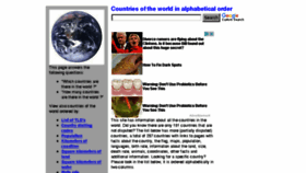 What Listofcountriesoftheworld.com website looked like in 2018 (6 years ago)