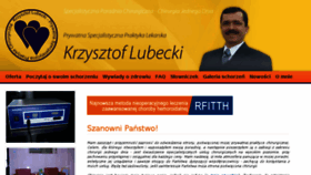 What Lubecki.pl website looked like in 2018 (6 years ago)