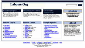 What Labome.org website looked like in 2018 (6 years ago)